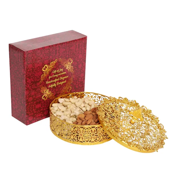 Copper_German_Golden_Dry_Fruits_Box,_Handcraft_Decorative_Jewelry_Box,_Multipurpose_Round_Glass_Mirror_Lid_Storage_Container_Organizer_for_Home_Décor
