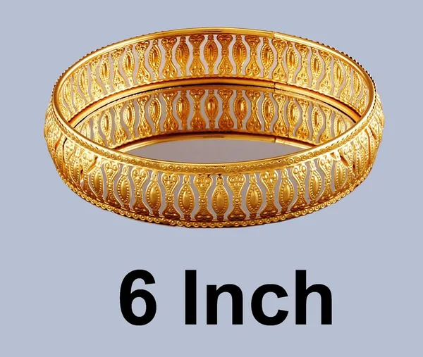 Copper_Round_German_Golden_Plated_Tray|Round_Decorative_Tray|Best_Gift