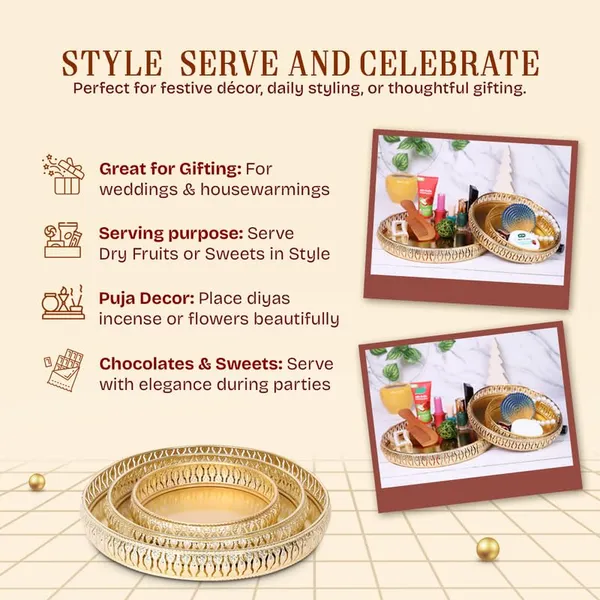Copper_Combo_of_Round_German_Gold_Plated_Jewellery_Tray_6_Inch,8_Inch_and_10_Inch,_Set_for_Wedding_Gift_Home_Decor_Table_Decor_Make_up_Organizer