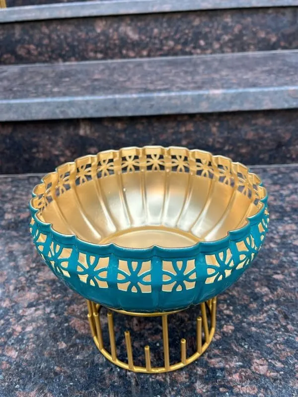Copper_Luxury_Decorative_Metal_Bowl_with_Golden_Stand_–_Turquoise_Blue_&_Gold_Finish_|_Centerpiece_for_Home,_Office_&_Festive_Decor