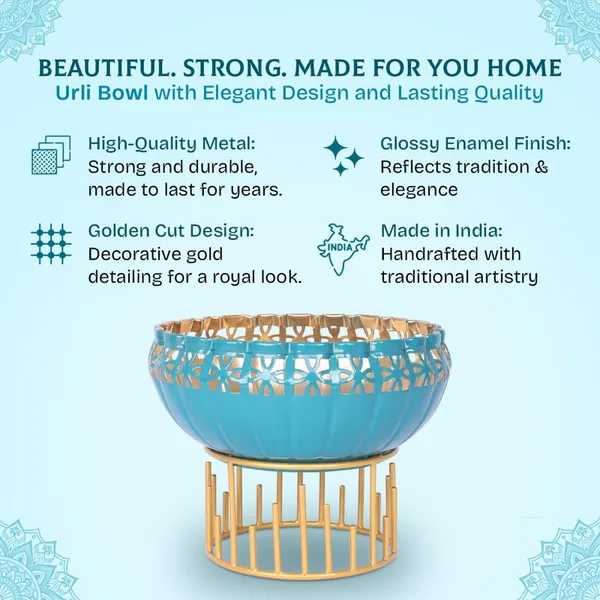 Copper_Green_Urli_Bowl_with_Stand_for_Home_Décor_&_Table_Decoration_Tealight_Candles_Water_Bowl_for_Diwali_Pooja_and_Other_Festivals_|_Gift_for_Various_Occasions