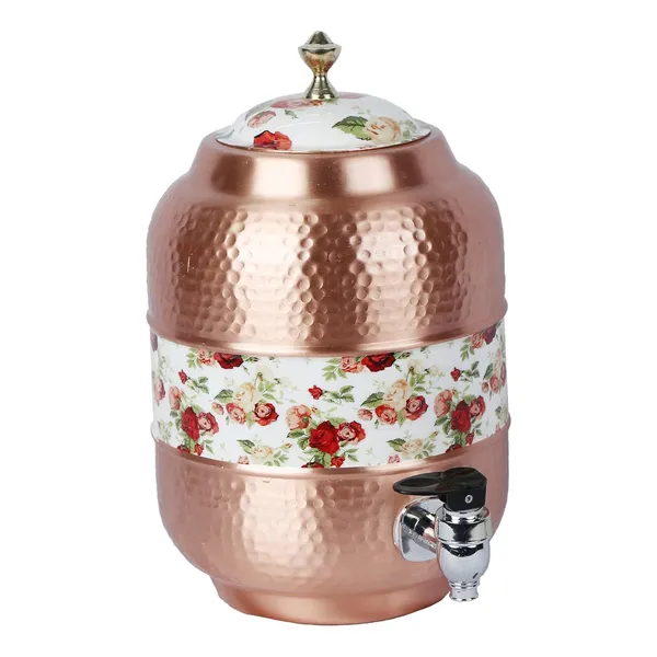 Copper_Handmade_Copper_Matka_Mette_Look_Hammer_With_Rose_New_Print_Design,_5_Liter,_3-Piece,_Clear