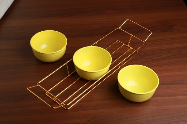 Copper_Serving_Three_Lime_Yellow_Powder_Coated_Metal_Bowl_Set_with_Gold_Plated_Wire_Tray_Server_Set_for_Center_Table_for_Guest_Wedding_Return_Gifts_and_Dining_Table