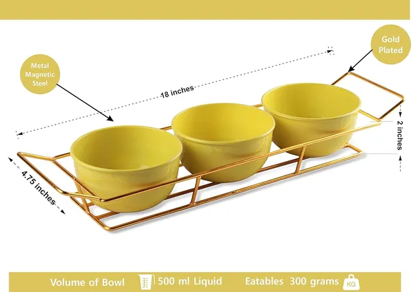 Copper_Serving_Three_Lime_Yellow_Powder_Coated_Metal_Bowl_Set_with_Gold_Plated_Wire_Tray_Server_Set_for_Center_Table_for_Guest_Wedding_Return_Gifts_and_Dining_Table