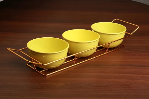 Copper_Serving_Three_Lime_Yellow_Powder_Coated_Metal_Bowl_Set_with_Gold_Plated_Wire_Tray_Server_Set_for_Center_Table_for_Guest_Wedding_Return_Gifts_and_Dining_Table