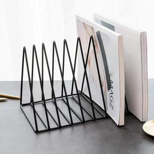 Copper_Metal_Triangle_Magazine_Newspaper_File_Organizer_Rack_Desktop_Iron_Book_Record_Holder_Storage_Organizer_Bookshelf_for_Home_School_Office_Decor,_Tiered_Shelf
