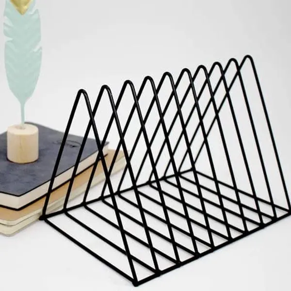 Copper_Metal_Triangle_Magazine_Newspaper_File_Organizer_Rack_Desktop_Iron_Book_Record_Holder_Storage_Organizer_Bookshelf_for_Home_School_Office_Decor,_Tiered_Shelf