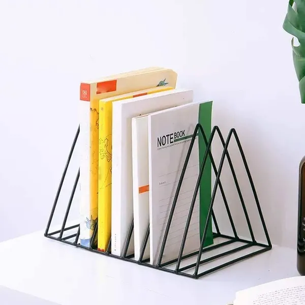 Copper_Metal_Triangle_Magazine_Newspaper_File_Organizer_Rack_Desktop_Iron_Book_Record_Holder_Storage_Organizer_Bookshelf_for_Home_School_Office_Decor,_Tiered_Shelf