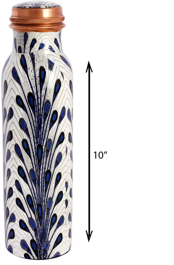 CopperTM_Pure_Copper_Bottle,Printed_Engraved_&_Antique_Design,_No_Joint,_100%_Pure_Copper_Bottle,_Copper_Bottle_for_Water_1_Liter