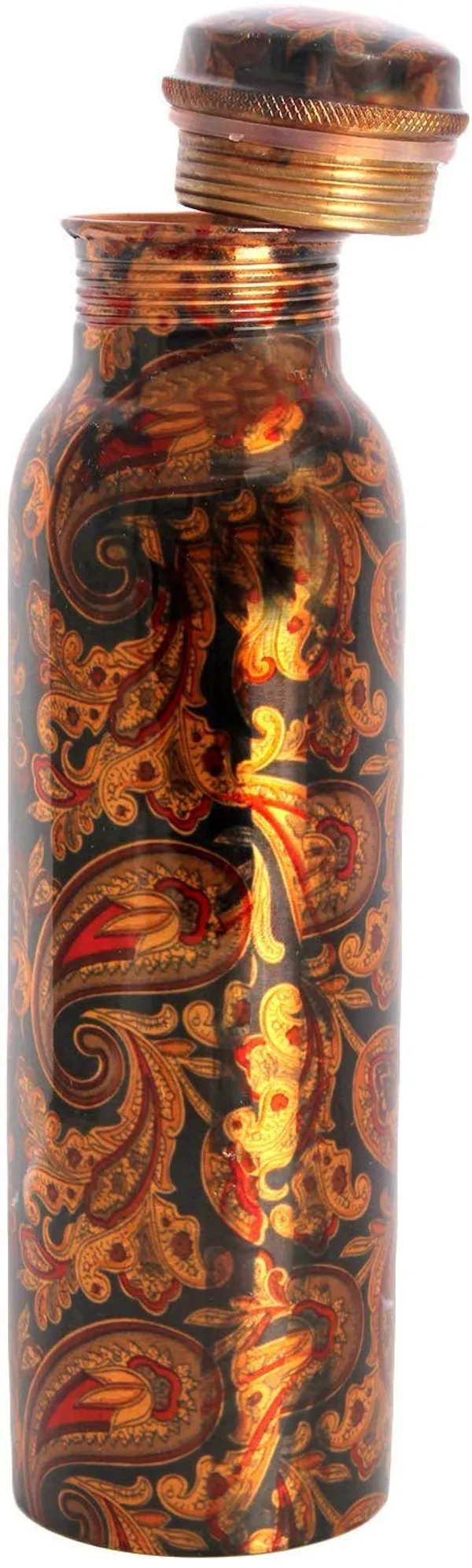 CopperTM_Pure_Copper_Bottle,Printed_Engraved_&_Antique_Design,_No_Joint,_100%_Pure_Copper_Bottle,_Copper_Bottle_for_Water_1_Liter