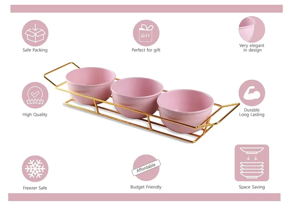 Copper_Serving_Three_Pink_Powder_Coated_Metal_Bowl_Set_with_Gold_Plated_Wire_Tray_Server_Set_for_Center_Table_for_Guest_Wedding_Return_Gifts_and_Dining_Table_for_Guest_Refeshment
