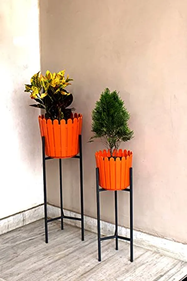 Copper_2_Tier_Metal_Black_Plant_Pot_Stand_Display_Shelf_Indoor_Outdoor_Flower_Rack_Holder_-_Planter_Shelves_for_Indoor_Oxygen_Plants_with_Earthen_Pots