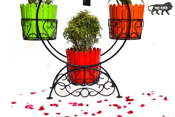 Copper_4_Tier_Black_Ring_Plant_Metal_Pot_Stand_Display_Shelf_Indoor_Outdoor_Flower_Rack_Holder