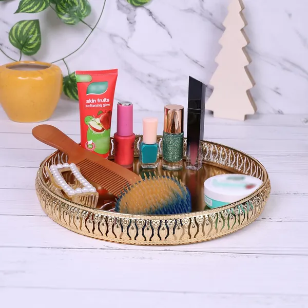 Copper_Decorative_Golden_Alloy_Tray_–_10_inches_Round_Vanity_Organizer_for_Jewelry,_Makeup,_Perfume_|_Elegant_Vintage_Metal_Tray_for_Bathroom,_Dresser,_or_Gift_Décor