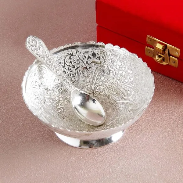 Copper_Metal_Floral_Dessert_Bowl