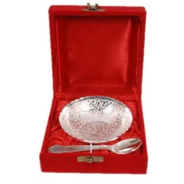 Copper_Metal_Floral_Dessert_Bowl