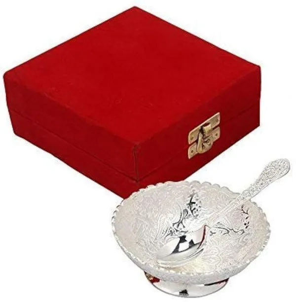 Metal_Floral_Dessert_Bowl