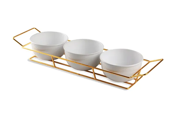 Copper_Serving_Three_White_Powder_Coated_Metal_Bowl_Set_with_Gold_Plated_Wire_Tray_Server_Set_for_Center_Table_for_Guest_Wedding_Return_Gifts_and_Dining_Table_for_Guest_Refeshment