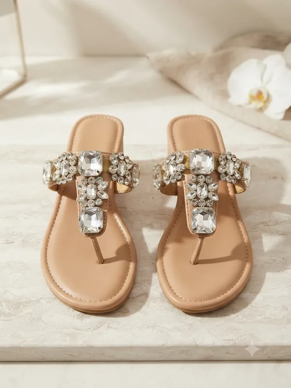 Regal_Crystal_T-Strap_Block_Heels_For_Women_|_2_Inches
