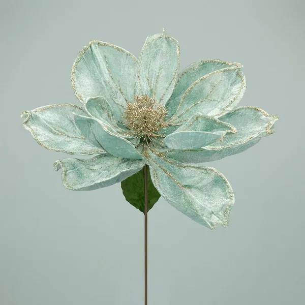 Sage_Green_Fabric_And_Plastic_And_Glitter_Velvet_Glitter_Flower_For_Home_Decor