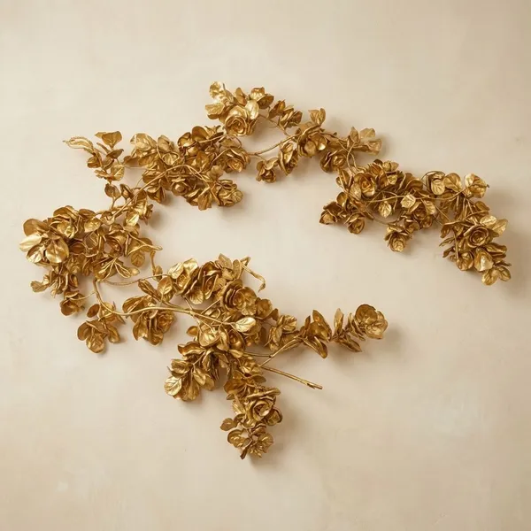 Golden_Artificial_Flowers_And_Wire_Rose_Vine_Garland_For_Home_Decor