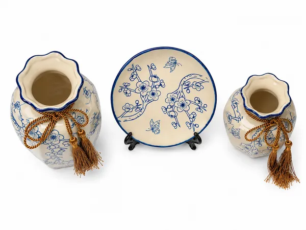 Blue_Floral_Decorative_Jar_Set