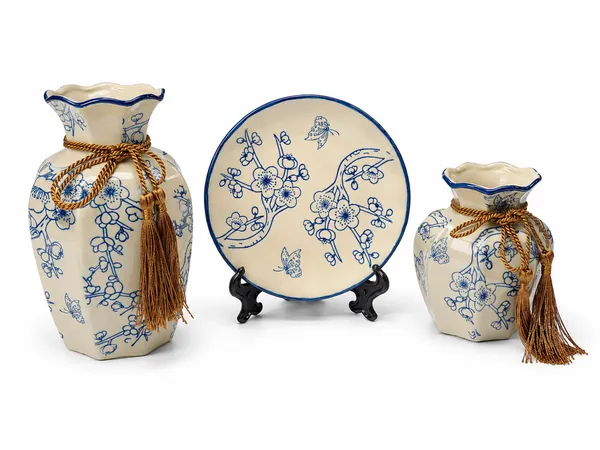 Blue_Floral_Decorative_Jar_Set