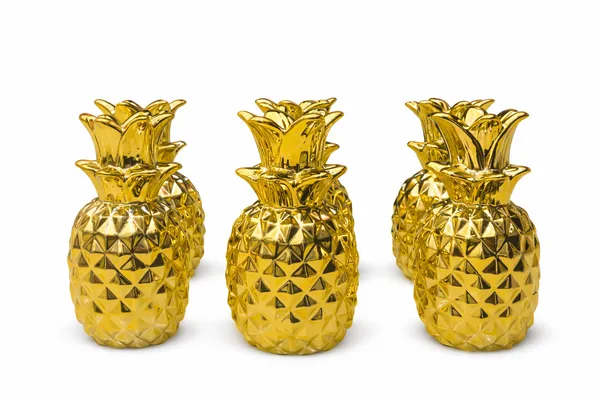 Golden_Resin_With_Metallic_Finish_Pineapple_Figurine_Set_Of_6_For_Home_Decor