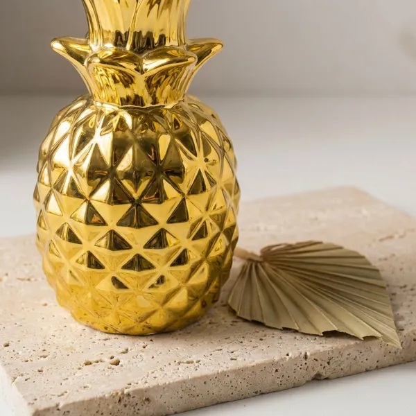 Golden_Resin_With_Metallic_Finish_Pineapple_Figurine_Set_Of_6_For_Home_Decor