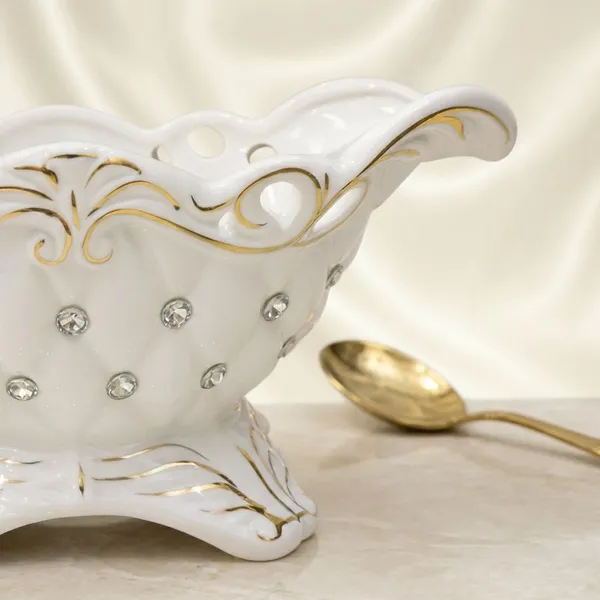 Ivory_Golden_Accents_Ceramic_With_Crystal_Stones_Royal_Pearl_Embellished_Bowl_For_Home_Decor