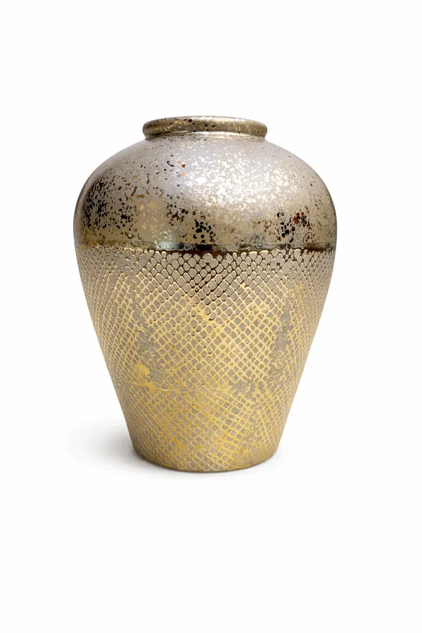 Antique_Golden_Metal_Textured_Jar_Vase_For_Home_Decor