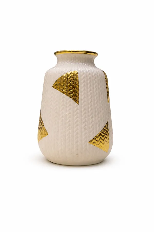 White_And_Golden_Textured_Finish_Ceramic_Vase_Decorative_Ceramic_Vase_For_Home_Decor