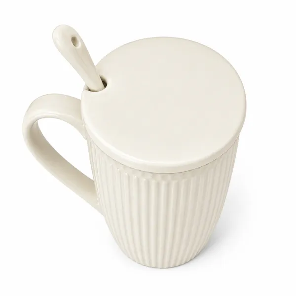 Tall_Ribbed_Ceramic_Mug_with_Spoon