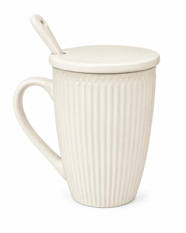Tall_Ribbed_Ceramic_Mug_with_Spoon