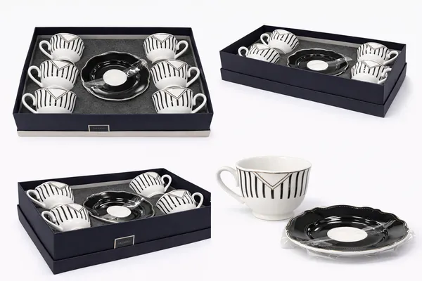 Black_And_White_And_Golden_Ceramic_Geometric_Tea_Set_For_Kitchen_Set