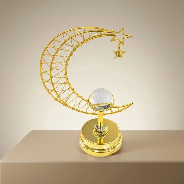Golden_Metal_And_Crystal_Crystal_Ball_Crescent_Showpiece_For_Home_Decor