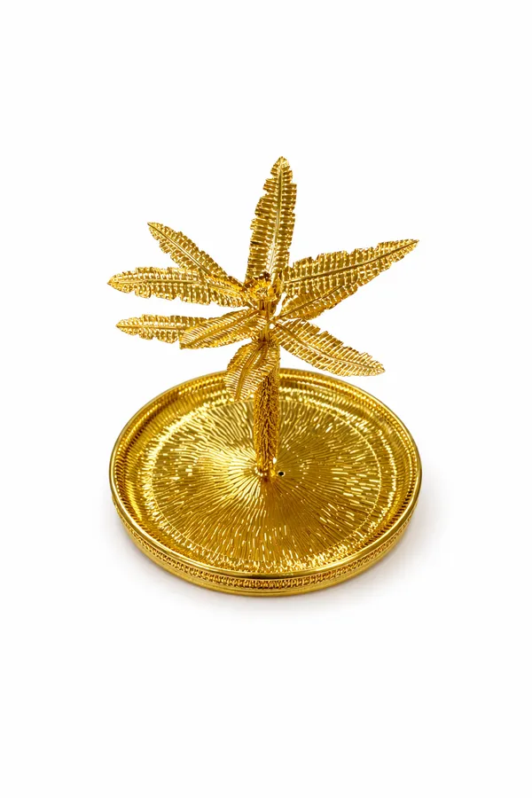 Golden_Metal_Palm_Tree_Decorative_Tray_For_Home_Decor