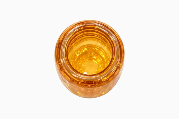 Amber_Ribbed_Glass_Vase_For_Home_Decor