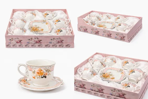 Ivory_And_Pink_Ceramic_Floral_Rose_Classic_Tea_Set_For_Kitchen_Set