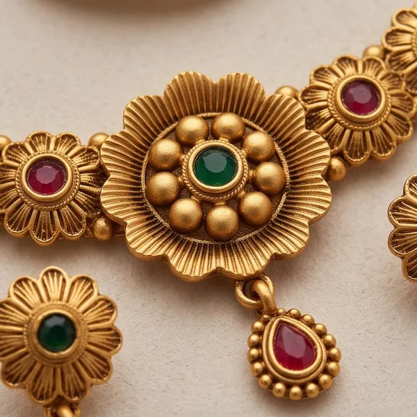 Antique_Floral_Mirror_Necklace_Set
