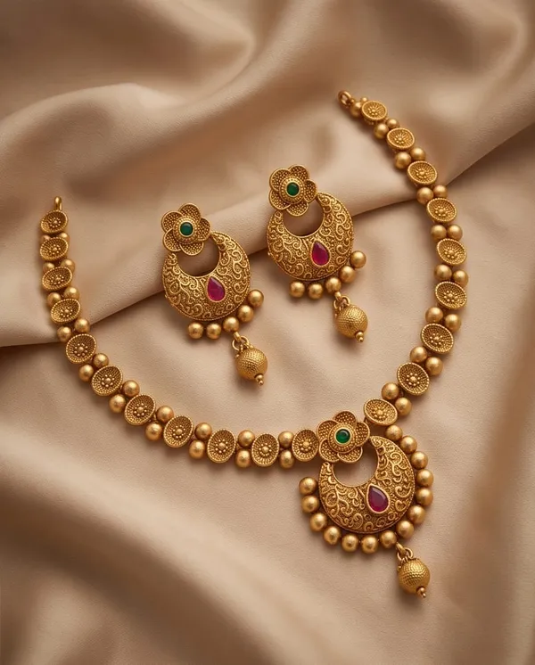 Chandrapushpa_Antique_Necklace_Set