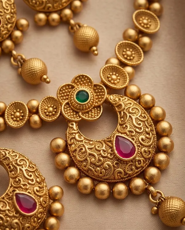 Chandrapushpa_Antique_Necklace_Set