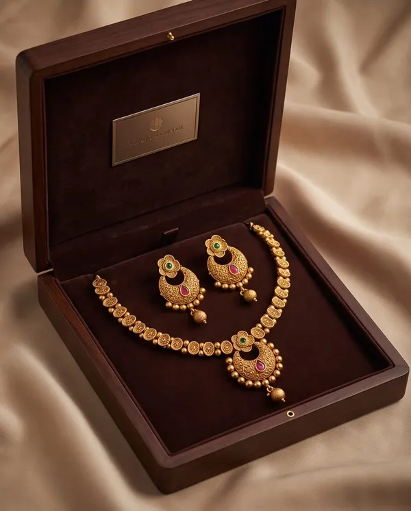 Chandrapushpa_Antique_Necklace_Set