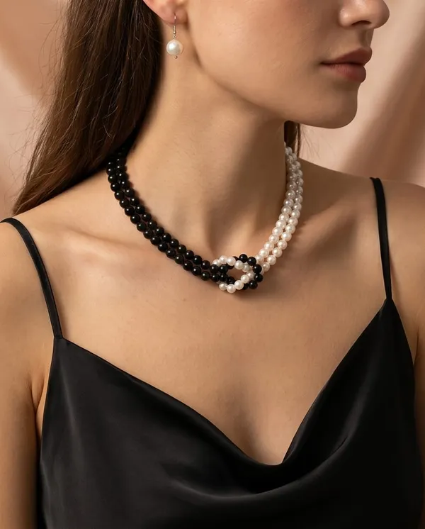 Black_White_Layered_Pearl_Necklace