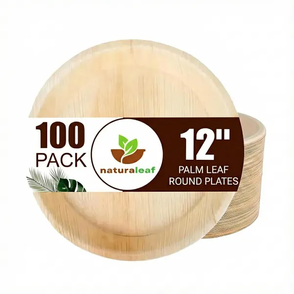 Brown_Areca_Palm_Leaf_Round_Plates_(Pack_Of_100)