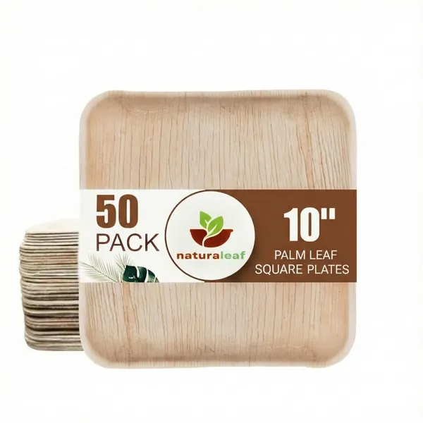 Brown_Areca_Palm_Leaf_Square_Plates_(Pack_Of_50)