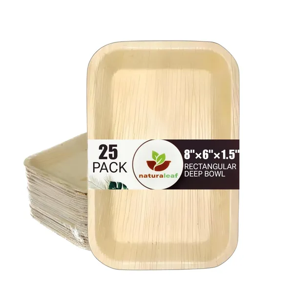 Brown_Areca_Palm_Leaf_Rectangle_Bowl_(Pack_Of_25)