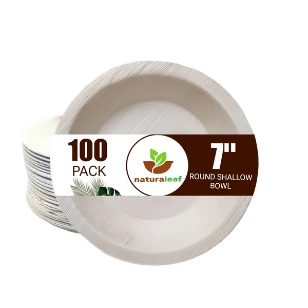 Brown_Areca_Palm_Leaf_Round_Plate_(Pack_Of_100)