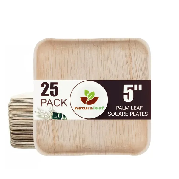 Brown_Areca_Palm_Leaf_Square_Plates_(Pack_Of_25)