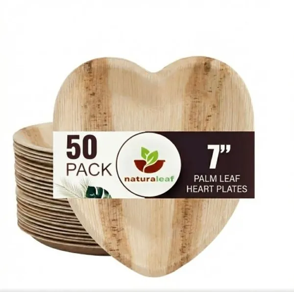 Brown_Areca_Palm_Leaf_In_Heart_Plates_(Pack_Of_50)